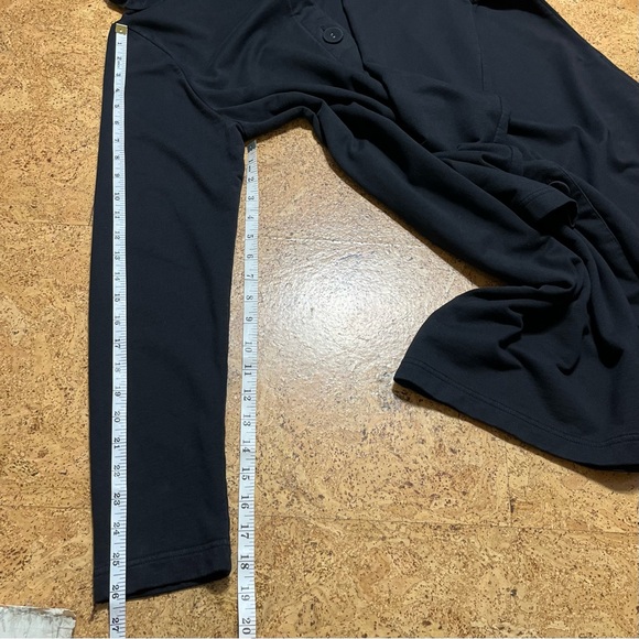 Ours Wm’s Ruffle Hooded Button Down Duster Jacket In Black Sz XL - Picture 15 of 15